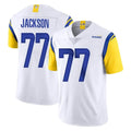 Davalo LA.Rams #77 Alaric Jackson Player White Limited Vapor Untouchable Home Game Stitched Jerseys