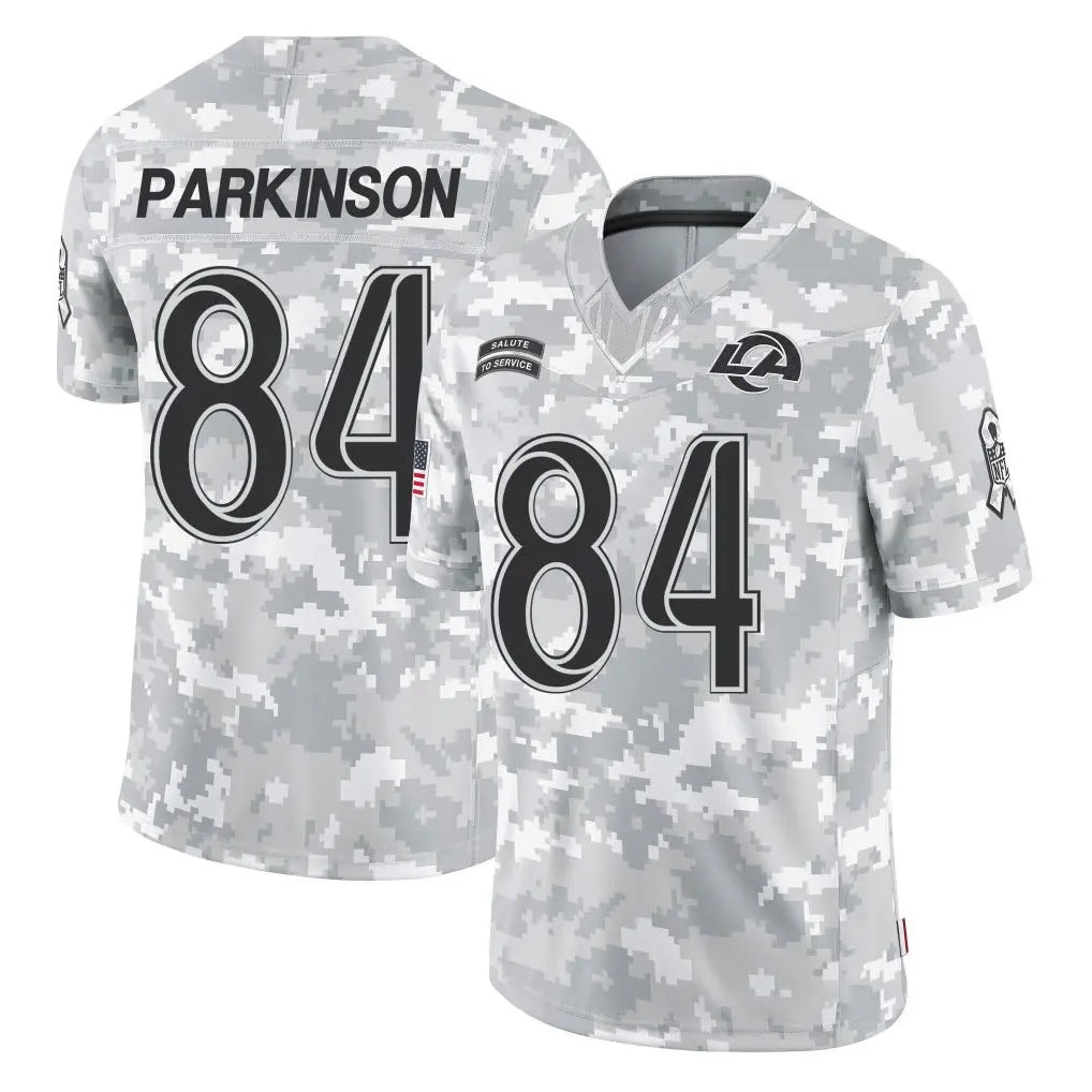 Davalo LA.Rams #84 Colby Parkinson Player Arctic Camo Salute To Service Limited Game Stitched Jerseys