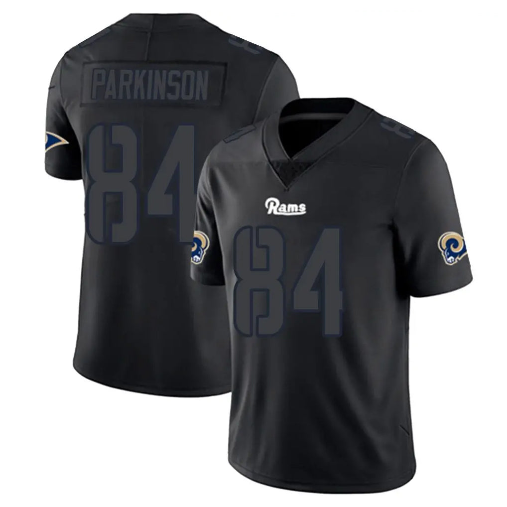 Davalo LA.Rams #84 Colby Parkinson Player Black Impact Limited Home Game Stitched Jerseys