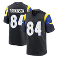 Davalo LA.Rams #84 Colby Parkinson Player Black Midnight Rivalries Collection Home Game Stitched Jerseys