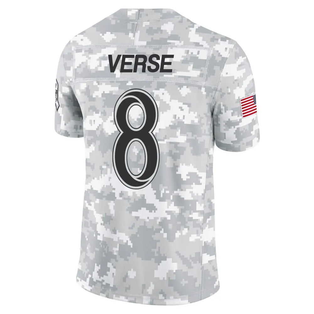 Davalo LA.Rams #8 Jared Verse Player Arctic Camo Salute to Service Limited Stitched Jerseys