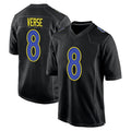 Davalo LA.Rams #8 Jared Verse Player Black Fashion Game Stitched Jerseys