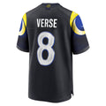 Davalo LA.Rams #8 Jared Verse Player Midnight Blue Rivalries Collection Game Stitched Jerseys