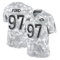Davalo LA.Rams #97 Poona Ford Player Arctic Camo Salute To Service Limited Game Stitched Jerseys