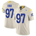 Davalo LA.Rams #97 Poona Ford Player Bone Limited Vapor Home Game Stitched Jerseys