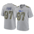 Davalo LA.Rams #97 Poona Ford Player Gray Atmosphere Fashion Home Game Stitched Jerseys