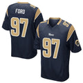 Davalo LA.Rams #97 Poona Ford Player Navy Home Game Stitched Jerseys