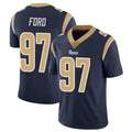 Davalo LA.Rams #97 Poona Ford Player Navy Limited Vapor Untouchable Home Game Stitched Jerseys