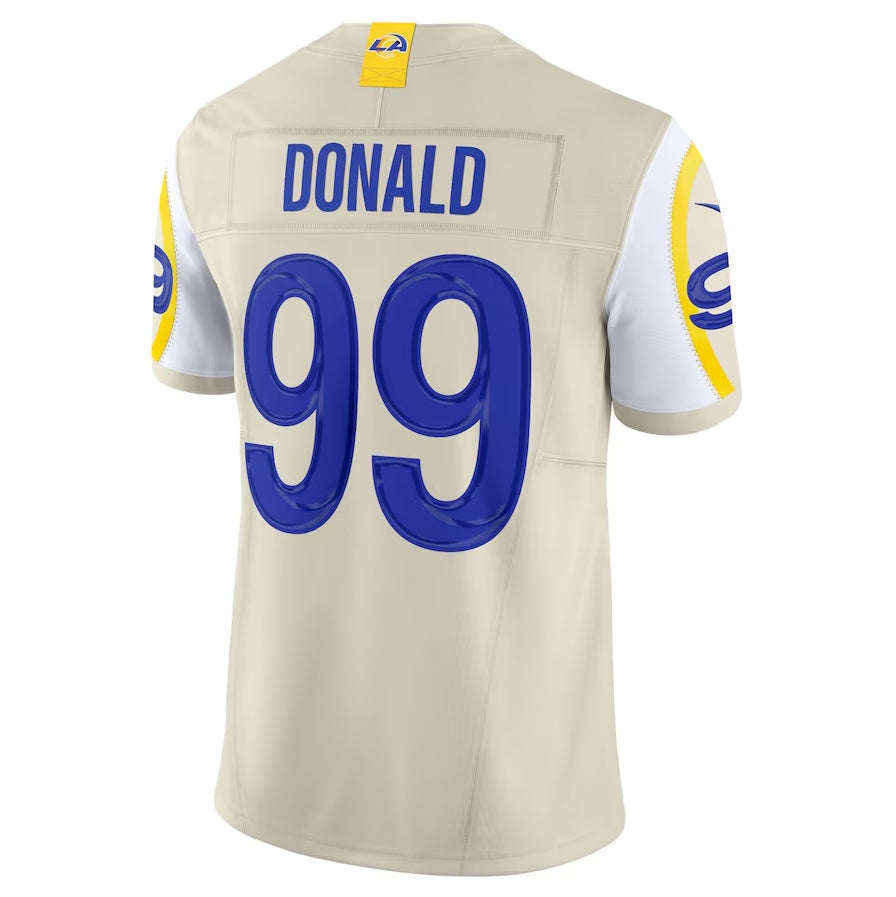 Davalo LA.Rams #99 Aaron Donald Alternate Vapor F.U.S.E. Limited Jersey - Bone Stitched Jerseys