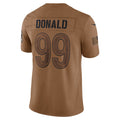 Davalo LA.Rams #99 Aaron Donald Brown Salute To Service Limited Jersey Stitched Jerseys