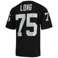 Davalo LV.Raiders 1983 #75 Howie Long Mitchell & Ness Black Authentic Throwback Retired Player Stitched Puhic Jersey