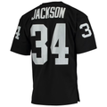 Davalo LV.Raiders 1990 #34 Bo Jackson Mitchell & Ness Black Authentic Throwback Retired Player Stitched Puhic Jersey
