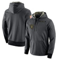 Davalo LV.Raiders Gray Pullover Hoodies Home Game Blank Player Stitched Jerseys