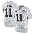 Davalo LV.Raiders #11 Jeremy Chinn Player Arctic Camo Salute To Service Limited Game Stitched Jerseys