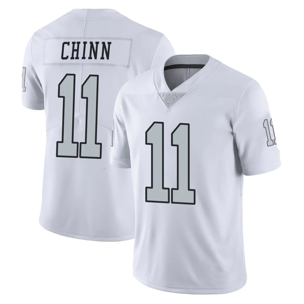 Davalo LV.Raiders #11 Jeremy Chinn Player White Limited Color Rush Home Game Stitched Jerseys