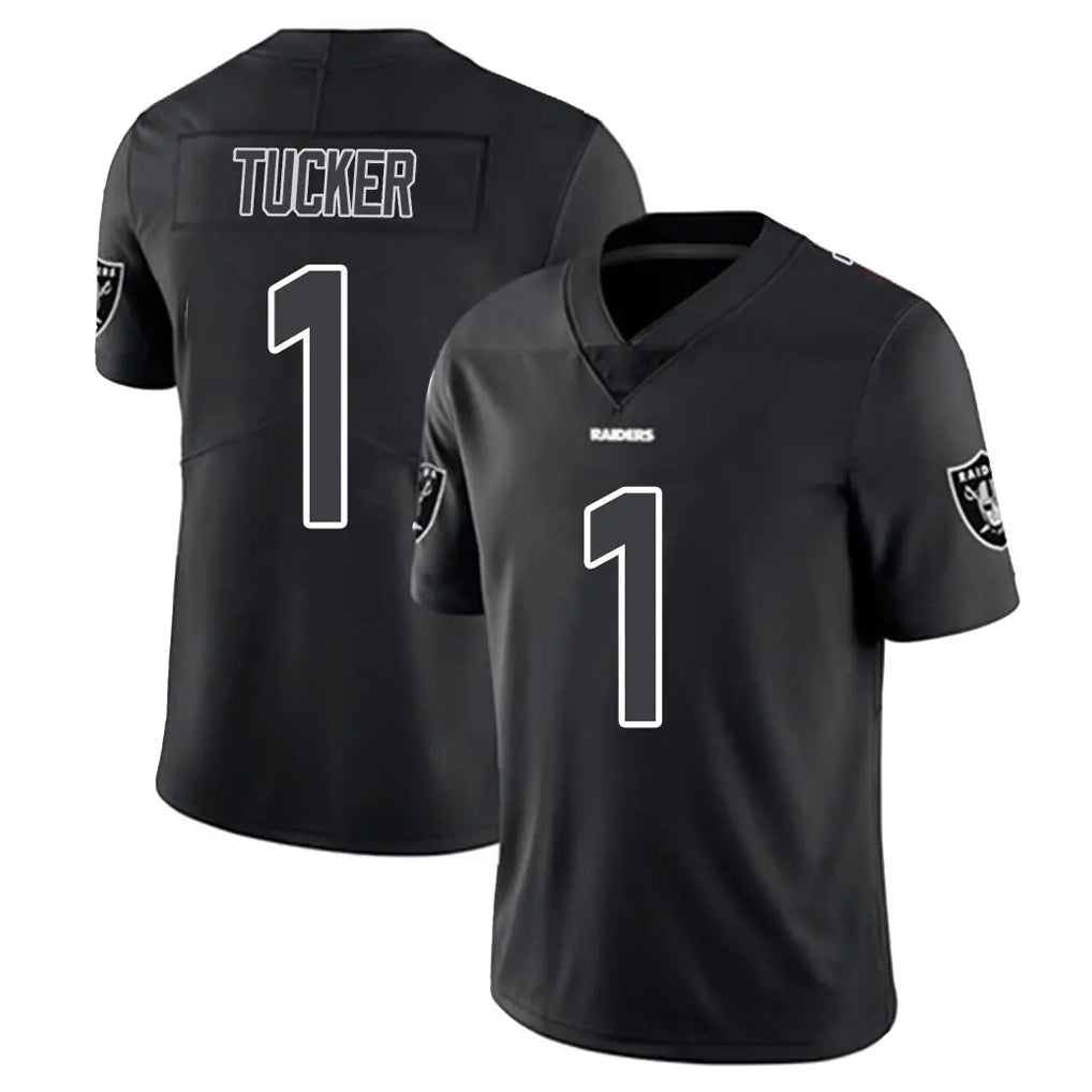 Davalo LV.Raiders #1 Tre Tucker Player Black Limited Black Impact Home Game Stitched Jerseys