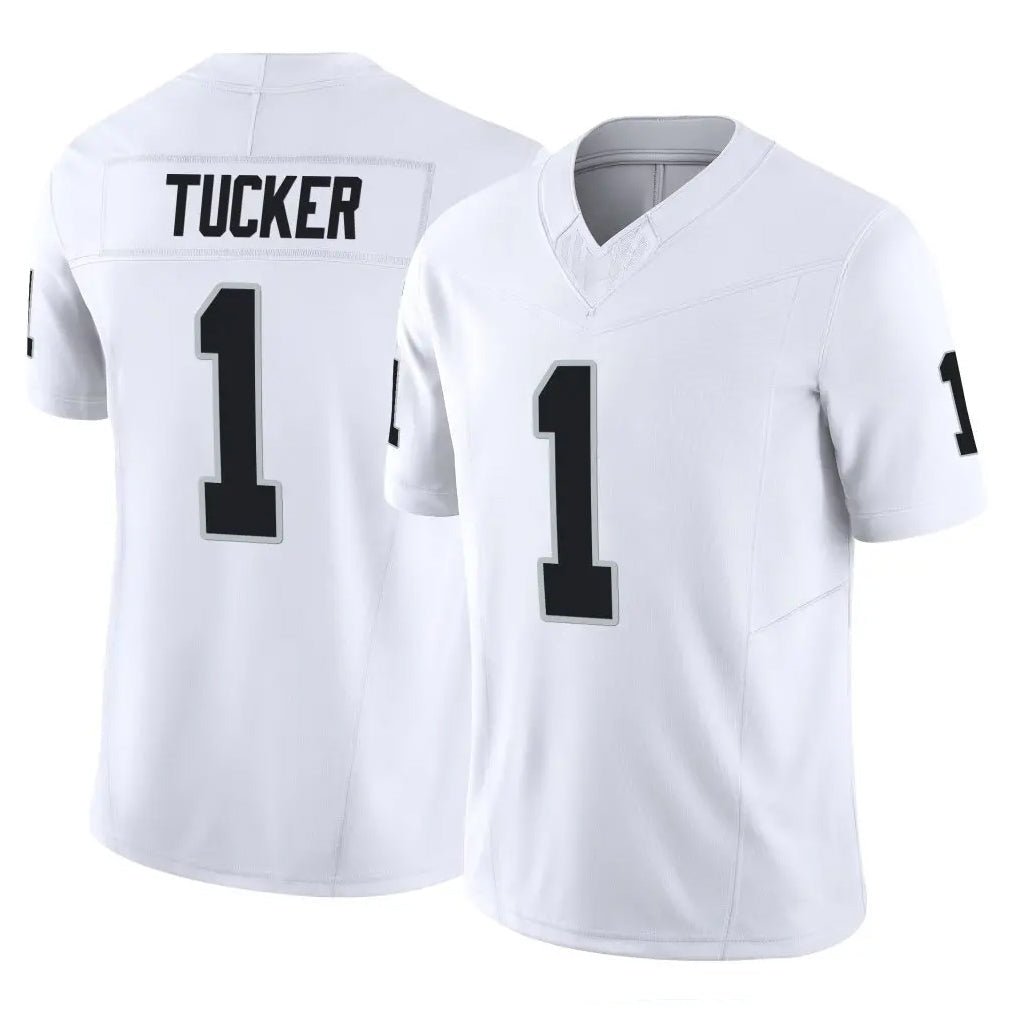 Davalo LV.Raiders #1 Tre Tucker Player White Limited Vapor F.U.S.E. Home Game Stitched Jerseys