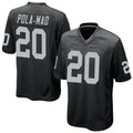 Davalo LV.Raiders #20 Isaiah Pola-Mao Player Black Home Game Stitched Jerseys