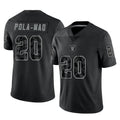 Davalo LV.Raiders #20 Isaiah Pola-Mao Player Black Reflective Limited Game Stitched Jerseys