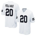 Davalo LV.Raiders #20 Isaiah Pola-Mao Player White Home Game Stitched Jerseys