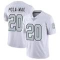 Davalo LV.Raiders #20 Isaiah Pola-Mao Player White Limited Color Rush Home Game Stitched Jerseys