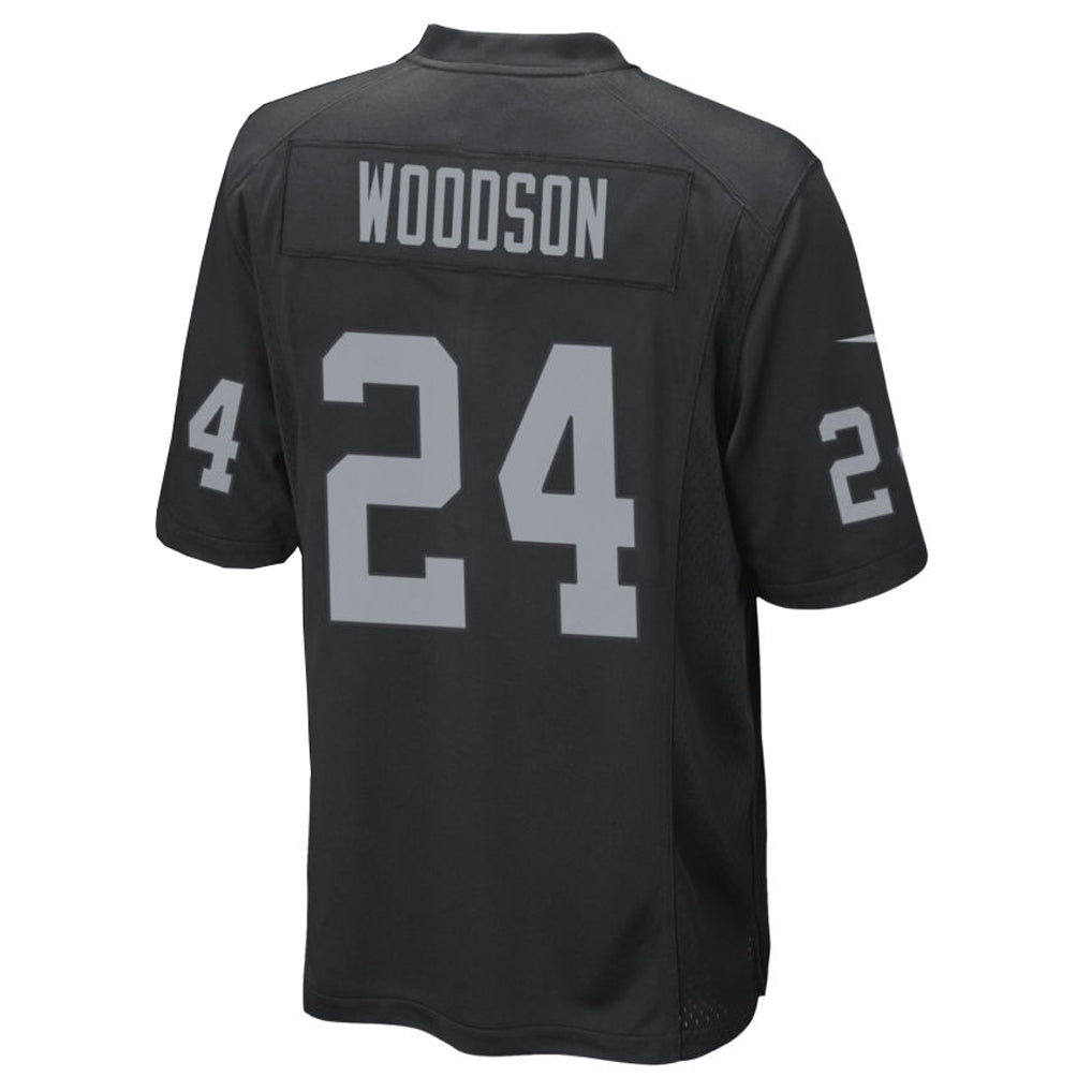 Davalo LV.Raiders #24 Charles Woodson Player Black Home Game Stitched Jerseys