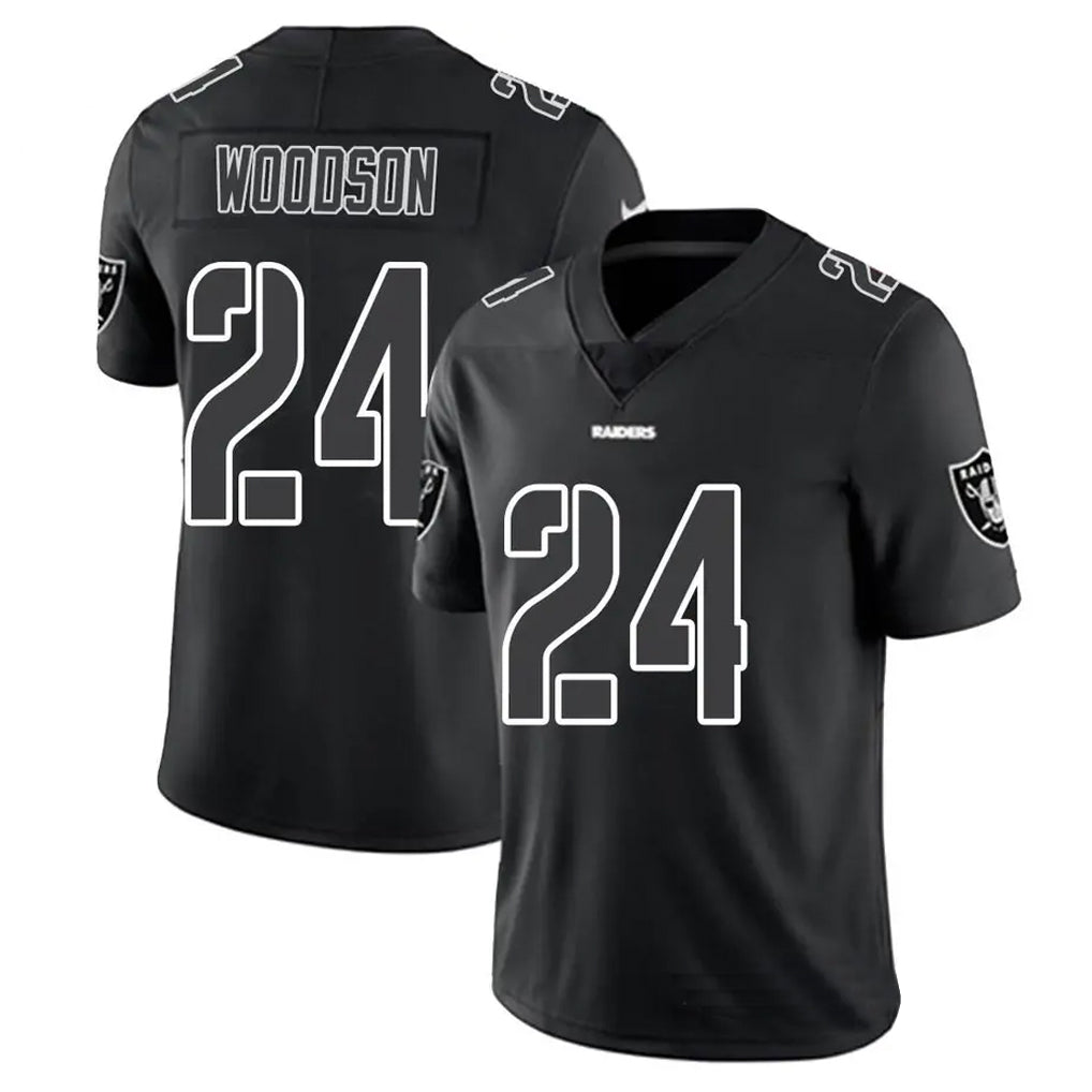 Davalo LV.Raiders #24 Charles Woodson Player Black Impact Limited Stitched Jerseys