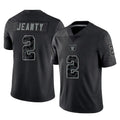 Davalo LV.Raiders #2 Ashton Jeanty Player Black Reflective Limited Game Stitched Jerseys