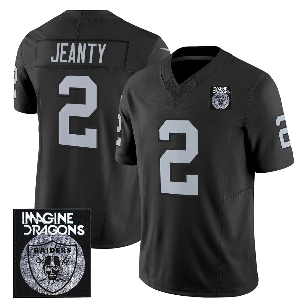 Davalo LV.Raiders #2 Ashton Jeanty Player Black Vapor Limited Home Game Stitched Jerseys