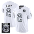 Davalo LV.Raiders #2 Ashton Jeanty Player White Vapor Limited Home Game Stitched Jerseys