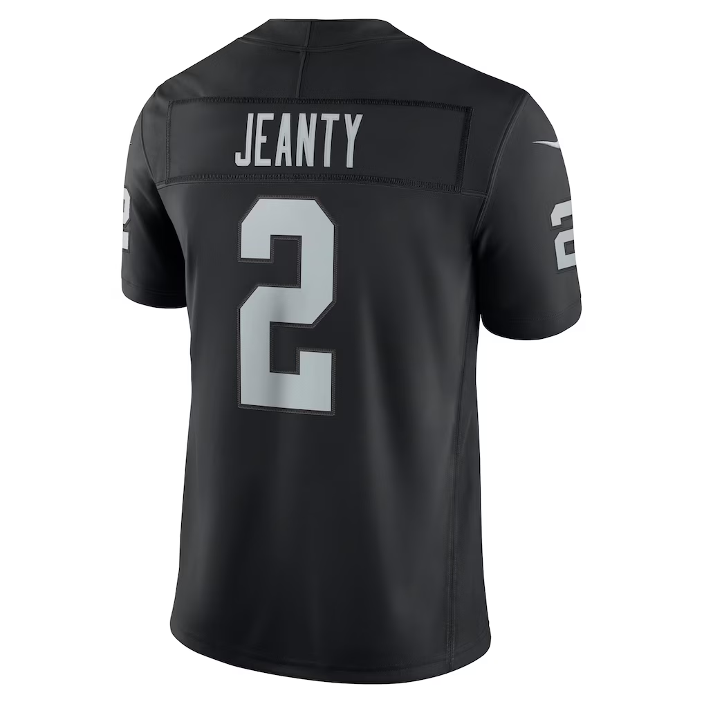 Davalo LV.Raiders #2 Ashton Jeanty  Black Team Vapor F.U.S.E. Stitched Limited Jerseys