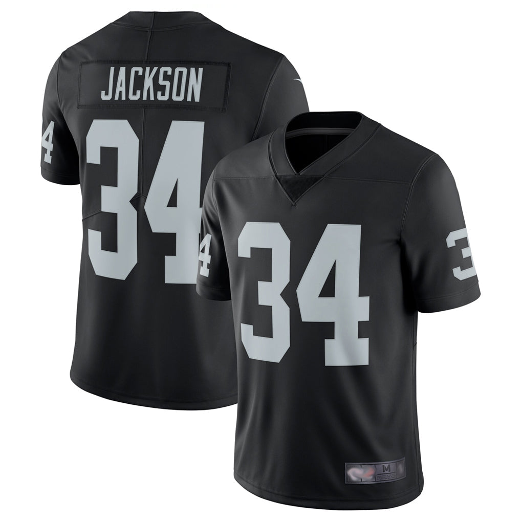 Davalo LV.Raiders #34 Bo Jackson Player Black Vapor Limited Stitched Jerseys