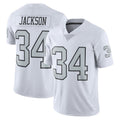 Davalo LV.Raiders #34 Bo Jackson Player White Alternate Vapor F.U.S.E Limited Stitched Jerseys