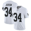 Davalo LV.Raiders #34 Bo Jackson Player White Vapor Limited Stitched Jerseys