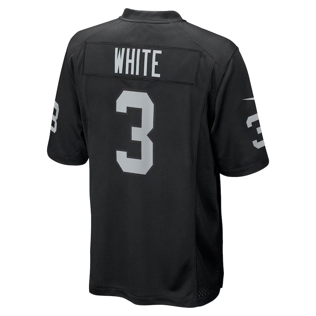 Davalo LV.Raiders #3 Zamir White Black Team Game Stitched Jerseys