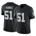 Davalo LV.Raiders #51 Malcolm Koonce Player Black Limited Vapor F.U.S.E. Home Game Stitched Jerseys