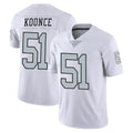 Davalo LV.Raiders #51 Malcolm Koonce Player White Limited Color Rush Home Game Stitched Jerseys
