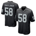 Davalo LV.Raiders #58 Jackson Powers-Johnson Player Black Home Game Stitched Jerseys