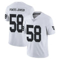 Davalo LV.Raiders #58 Jackson Powers-Johnson Player White Limited Vapor Untouchable Home Game Stitched Jerseys