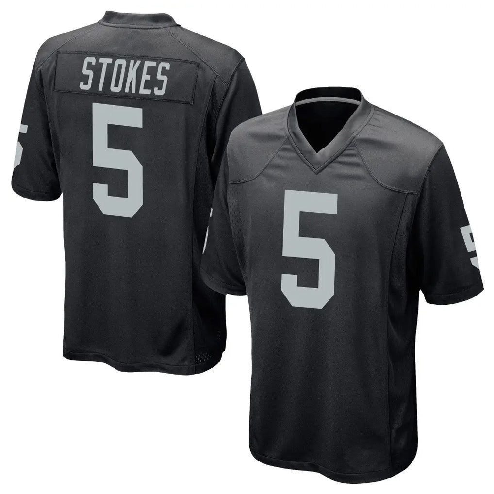 Davalo LV.Raiders #5 Eric Stokes Player Black Home Game Stitched Jerseys