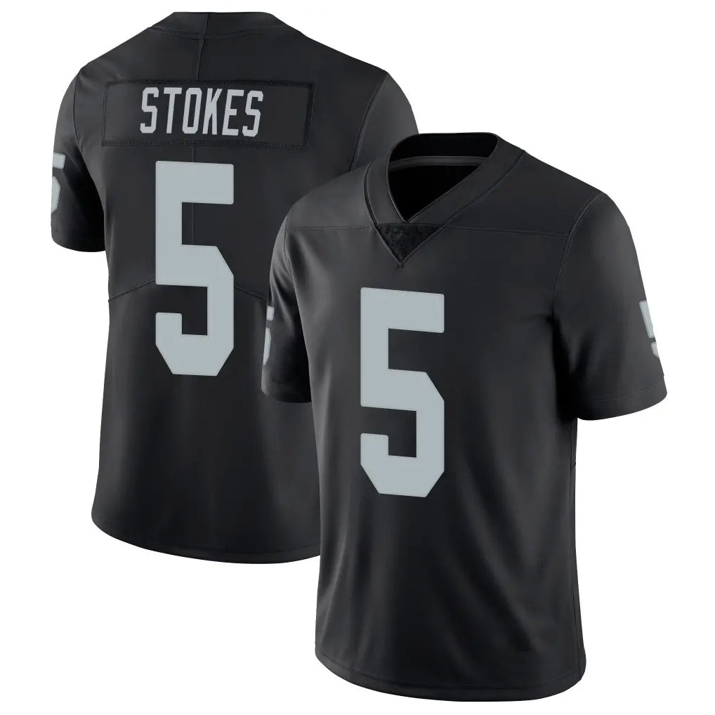Davalo LV.Raiders #5 Eric Stokes Player Black Limited Vapor Untouchable Home Game Stitched Jerseys