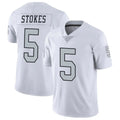 Davalo LV.Raiders #5 Eric Stokes Player White Limited Color Rush Home Game Stitched Jerseys