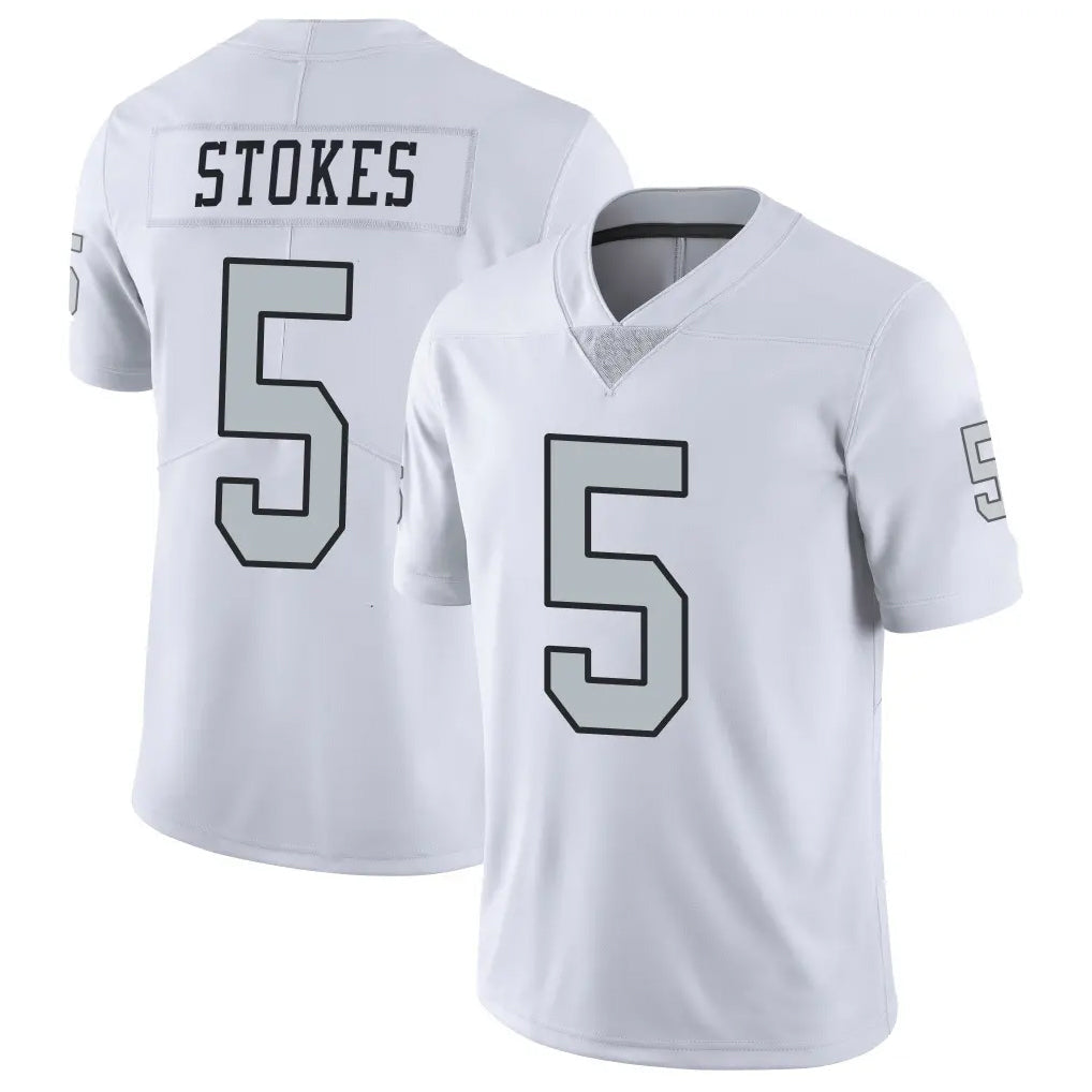 Davalo LV.Raiders #5 Eric Stokes Player White Limited Color Rush Home Game Stitched Jerseys