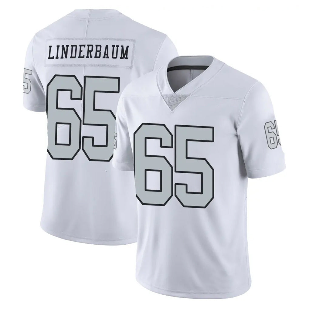 Davalo LV.Raiders #65 Tyler Linderbaum Player White Limited Color Rush Home Game Stitched Jerseys