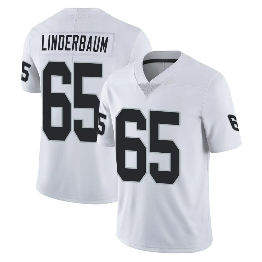 Davalo LV.Raiders #65 Tyler Linderbaum Player White Limited Vapor Untouchable Home Game Stitched Jerseys