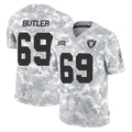 Davalo LV.Raiders #69 Adam Butler Player Arctic Camo Salute To Service Limited Game Stitched Jerseys