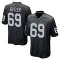 Davalo LV.Raiders #69 Adam Butler Player Black Home Game Stitched Jerseys