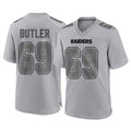 Davalo LV.Raiders #69 Adam Butler Player Gray Atmosphere Fashion Limited Game Stitched Jerseys