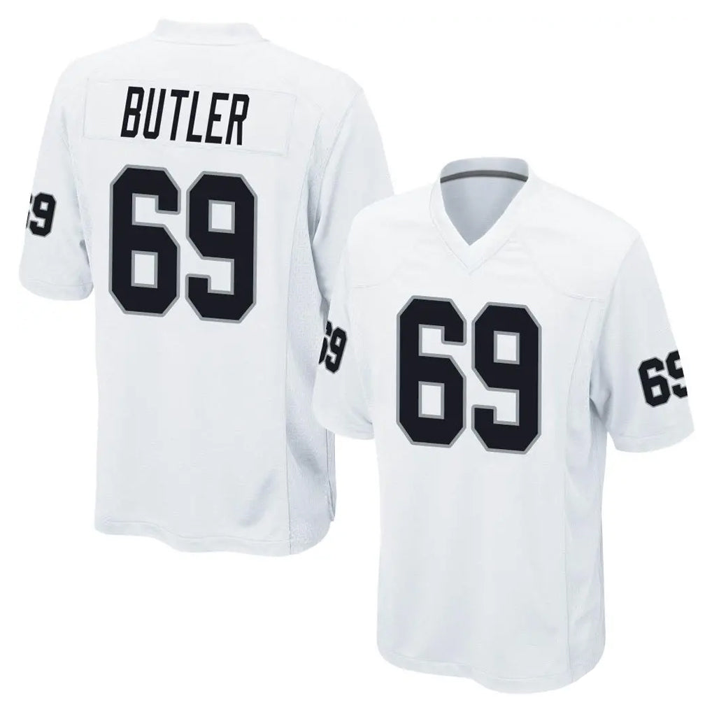 Davalo LV.Raiders #69 Adam Butler Player White Home Game Stitched Jerseys