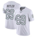 Davalo LV.Raiders #69 Adam Butler Player White Limited Color Rush Home Game Stitched Jerseys